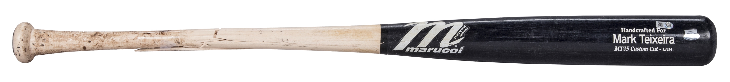 2014 Mark Teixeira Game Used Marucci MT25 Custom Cut Model Bat (MLB Authenticated & Steiner)